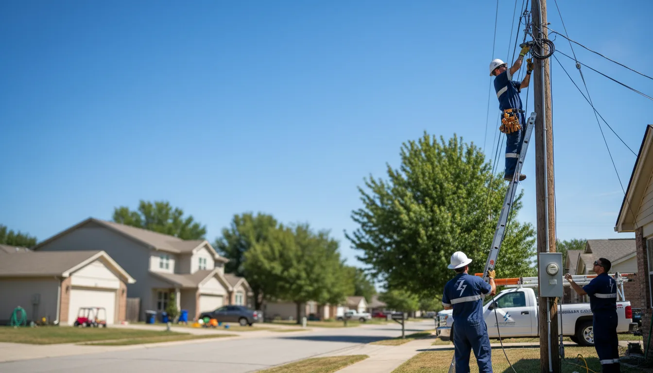 Residential electrician providing installation services in Ivor, VA